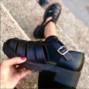 Grunge-inspired, Gladiator Sandals, Sz 8